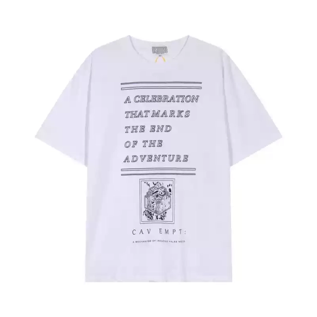 CAVEMPT 24SS letter printed round neck  T-shirt