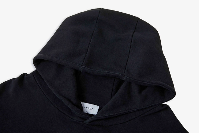 RHUDE Logo Print Cotton Jersey Hoodie