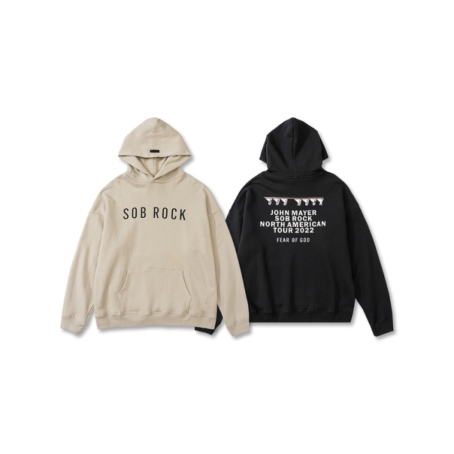 Fear of God Sob Rock Hoodie Collaborative Limited Print Fleece Hoodie