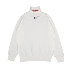 Vetements Haute Couture Logo Turtleneck Sweater