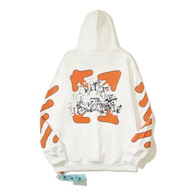 Off White Hoodie Orange