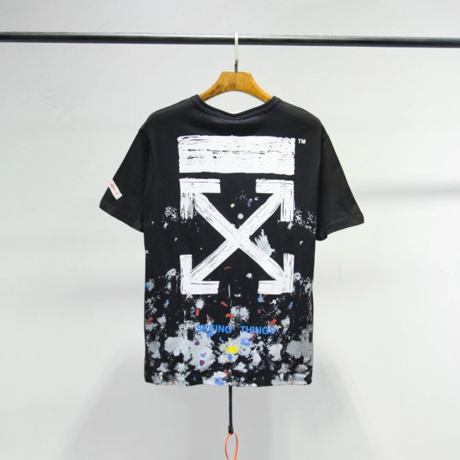 Off-White SSENSE Exclusive Black Galaxy Brush T-Shirt