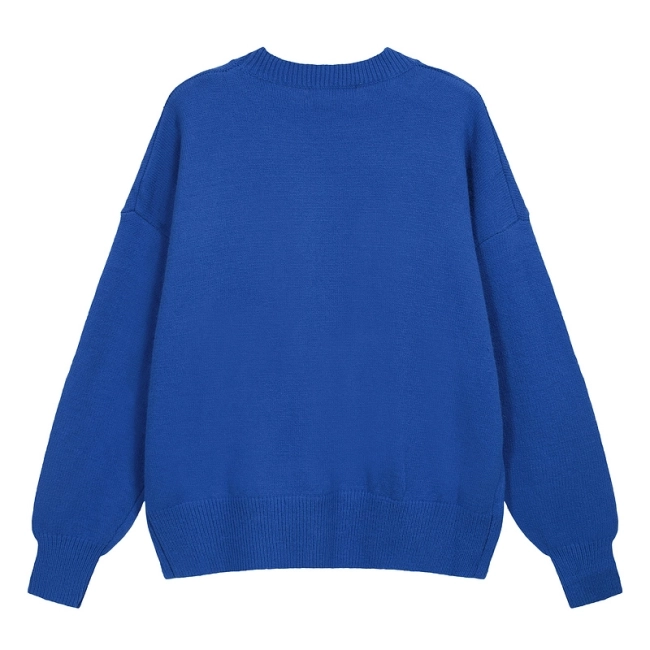 Cole Buxton Minimalist Slogan Jacquard Crewneck Sweater