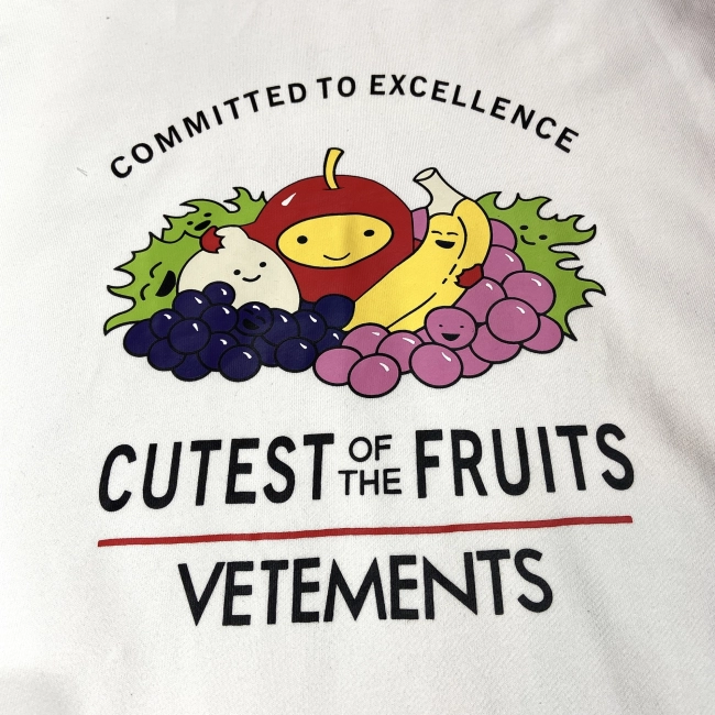 Vetements Cutest Of The Fruits-print Cotton sweatshirt