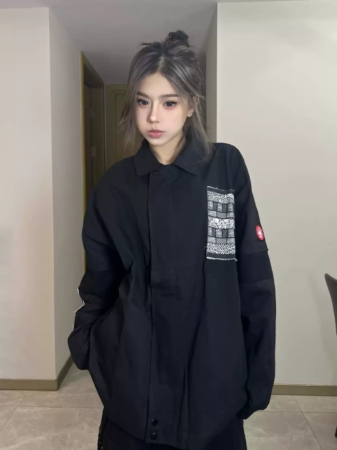 CAV EMPT retro patch fringe jacket