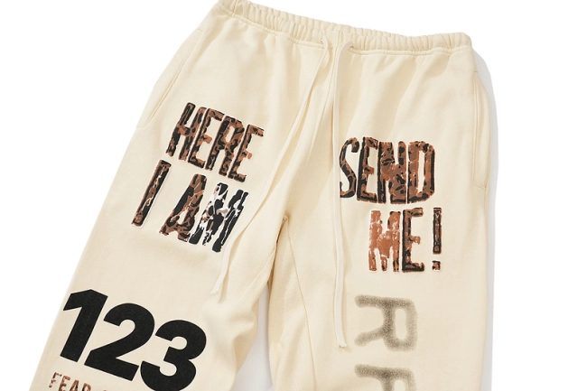 Fear of God Collaborative Letter Print Sweatpants