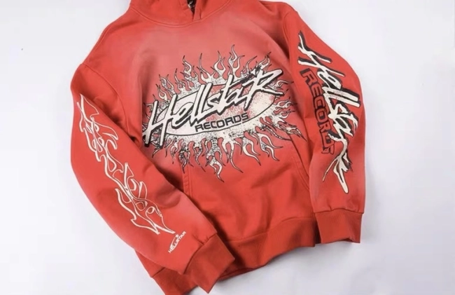 HELLSTAR Retro Flame Red Hoodie