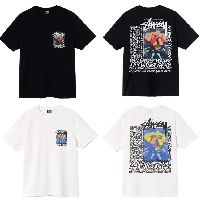 stussy Camellias Pigment Dyed Tee