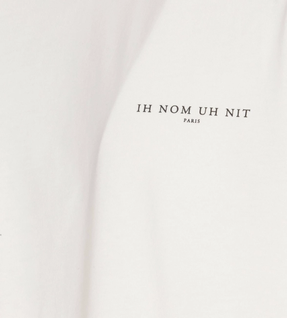 Ih Nom Uh Nit Black Pearl Roses logo-print T-shirt