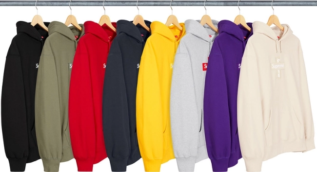 Supreme 20FW Cross Box Logo Hooded Sweatshirt