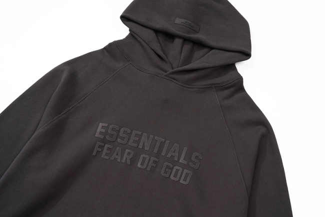 Fear of God Logo Flocking Hoodie