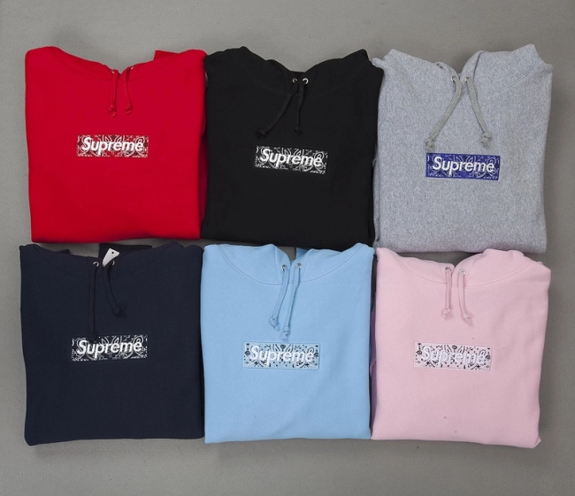 Supreme Bandana Box Logo Hooded Sweatshirt