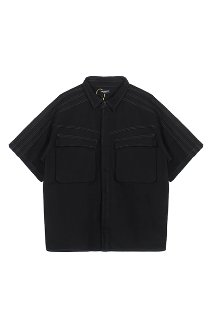 Far archive Heavy Work Turn-down Collar Double Pocket Shirt