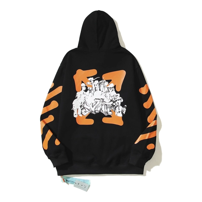 Off White Hoodie Orange