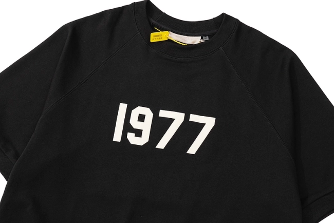 Fear of God 1977 Numeric Print Half Sleeve Terry Sweatshirt