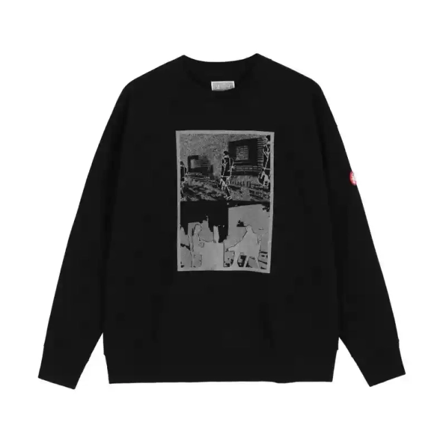 Cav Empt 450g Terry Chair Human Reflective Printed shirt