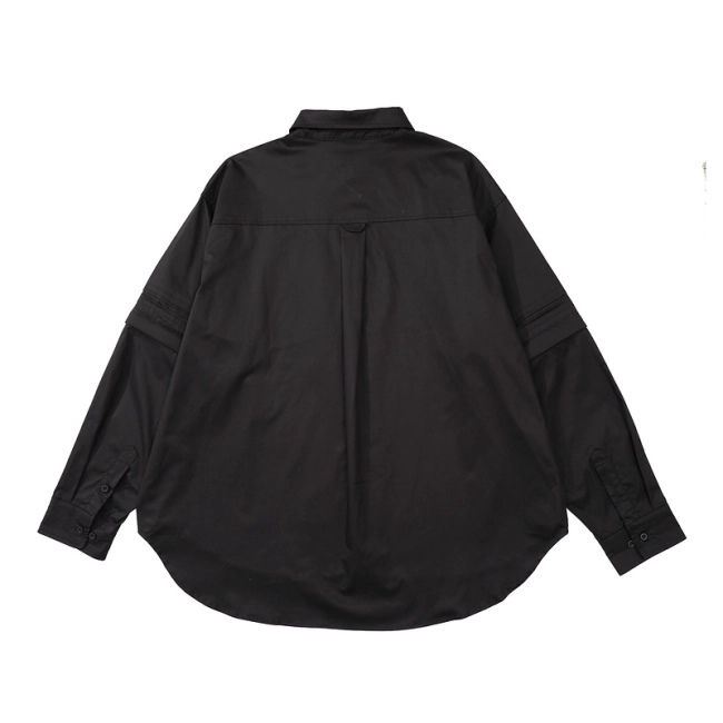 Far archive Washed Detachable Shirt Jacket