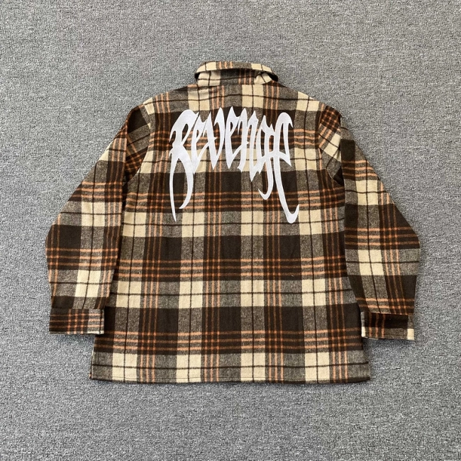 Revenge embroidered flannel Jacket