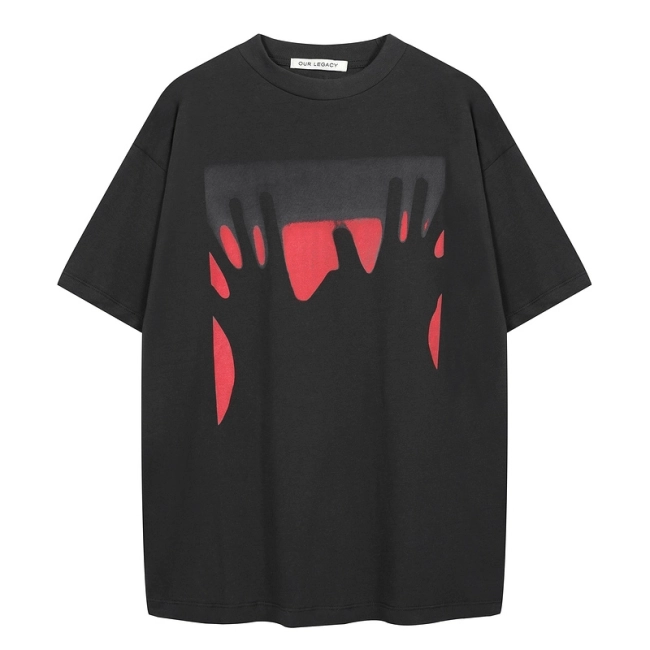 OUR LEGACY Ghost Hand Print T-shirt