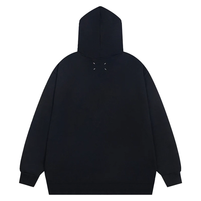 Mm6 Logo embroidery hoodie