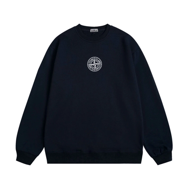 Stone Island Sweatshirt 23FW Classic Sleeve Logo Badge Plain  Sweatshirt