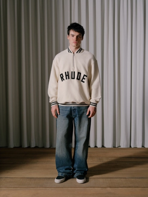 Rhude Quarter Zip Varsity