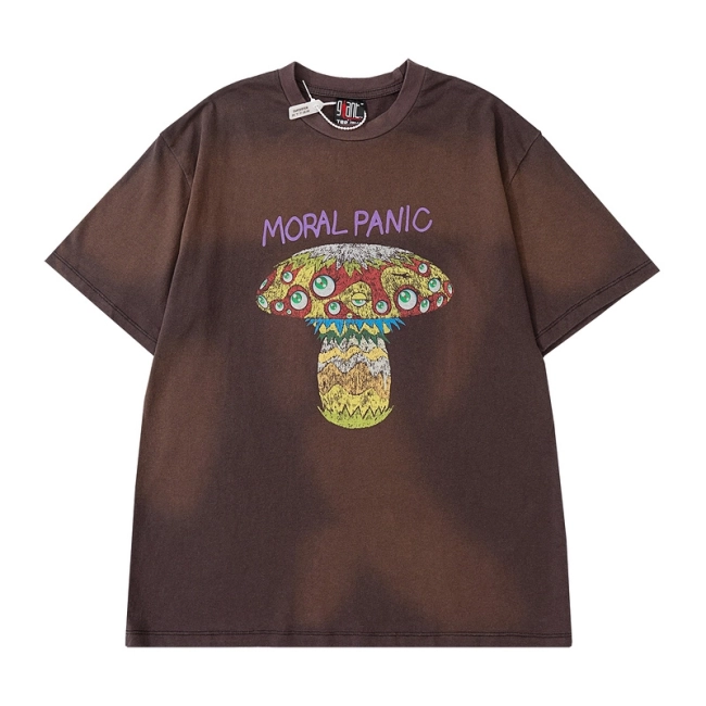 Saint Michael Takashi Murakami Collaboration Mushroom Eye Print Short Sleeve T-Shirt