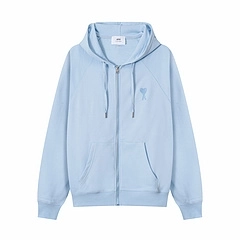 Ami Alexandre Mattiussi Logo Zip Hoodie