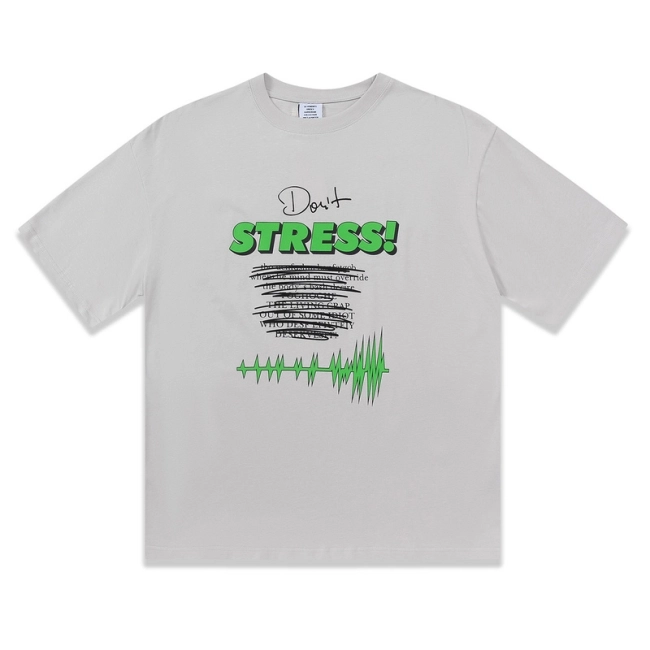 Vetements Stress Print Crew Neck Short Sleeve