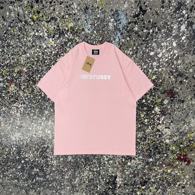 Stüssy Reflective Letter Print Short Sleeve T-shirt