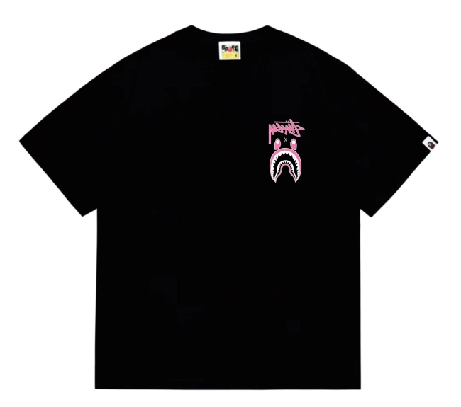 BAPE × stussy ILL COLLABORATION Shark T-shirt