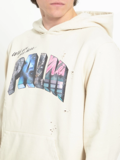 PALM ANGELS  Palm print hoodie