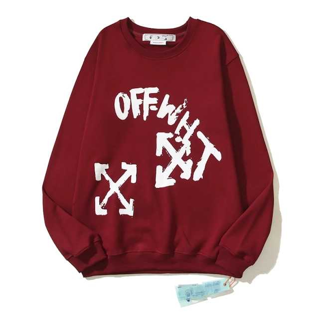 Off-White  Paint Script Logo Sweatshirt