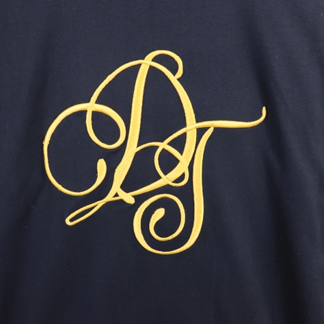 DENIM TEARS Metallic Gold Script T-Shirt