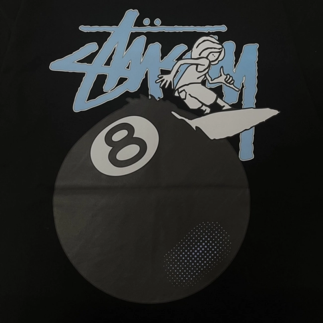 Stüssy Black 8 Print Tee