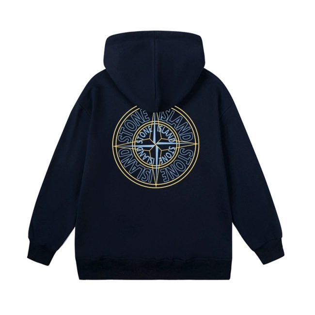 Stone Island logo hoodie