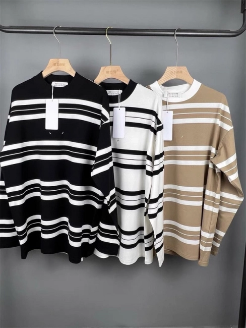 Maison Margiela Striped Long Sleeve T-shirt