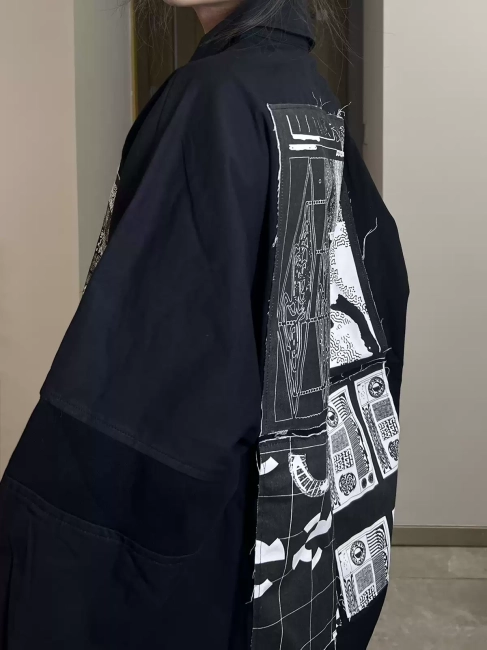 CAV EMPT retro patch fringe jacket