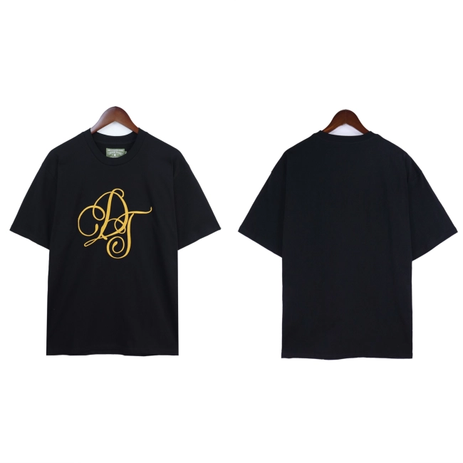 DENIM TEARS Metallic Gold Script T-Shirt