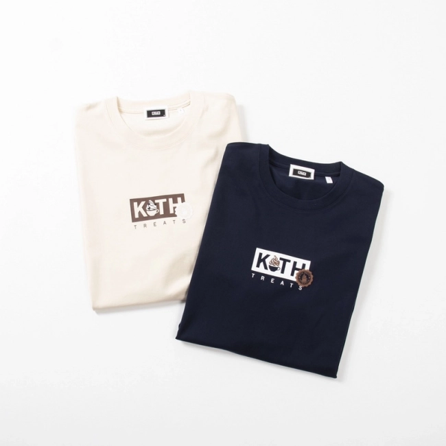 KITH Latest Coffee Cup Ice Cream Print Short Sleeve T-shirt