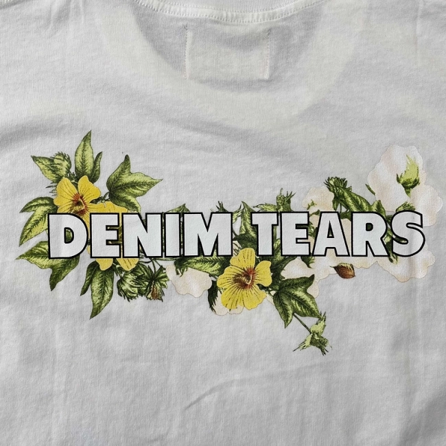 DENIM TEARS 22ss Crown Made of Cotton T-shirt