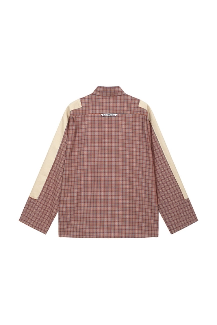 Acne Studios Flannel Plaid Patchwork Shirt