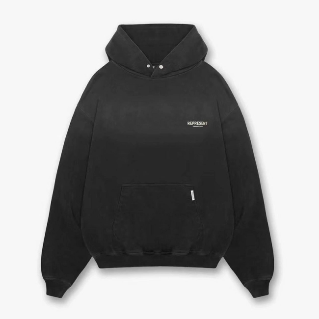 REPRESENT Spray Monkey Distressed Logo Hoodie