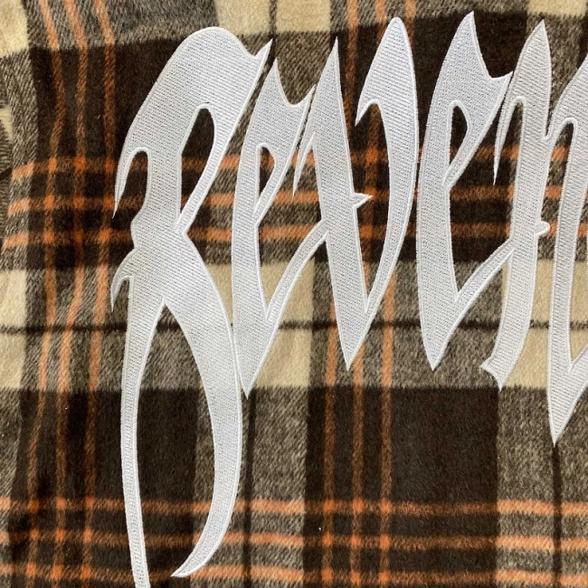 Revenge Embroidered Flannel Jacket