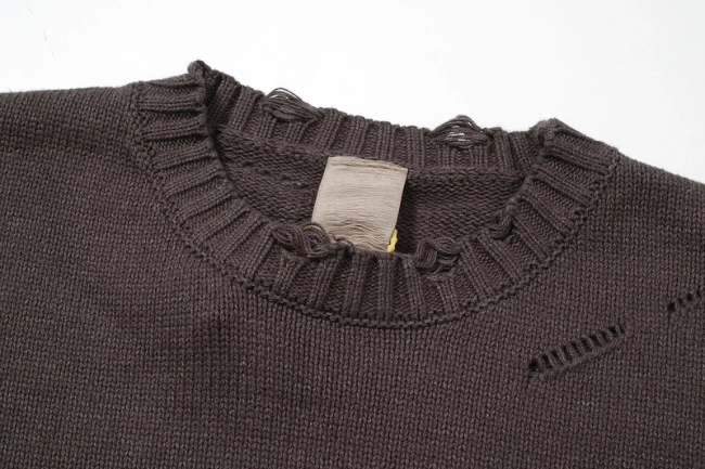 Undermycar Distressed Crewneck Sweater