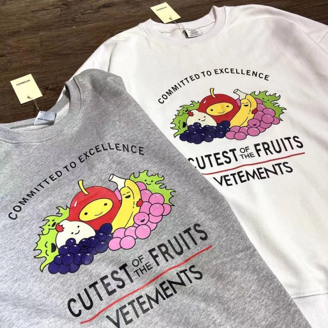 Vetements Cutest Of The Fruits-print Cotton sweatshirt