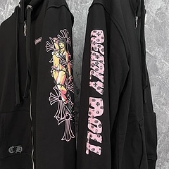 Chrome Hearts X Deadly Dolls Zip Up Hoodie