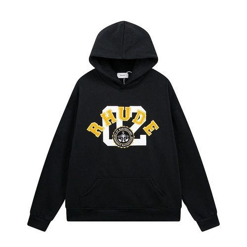 Rhude Flocking Logo Badge Letter Hooded