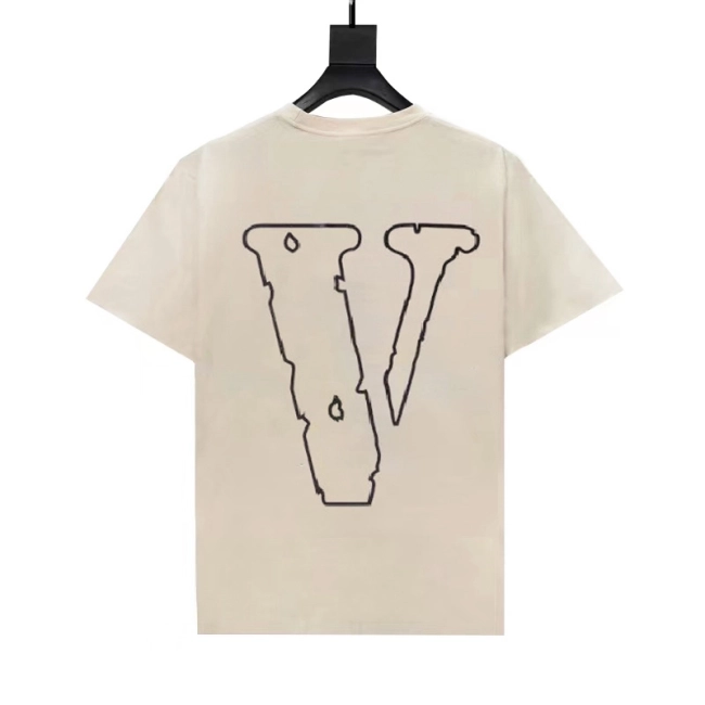 VLONE Electrocardiogram Embroidery Logo T-Shirt