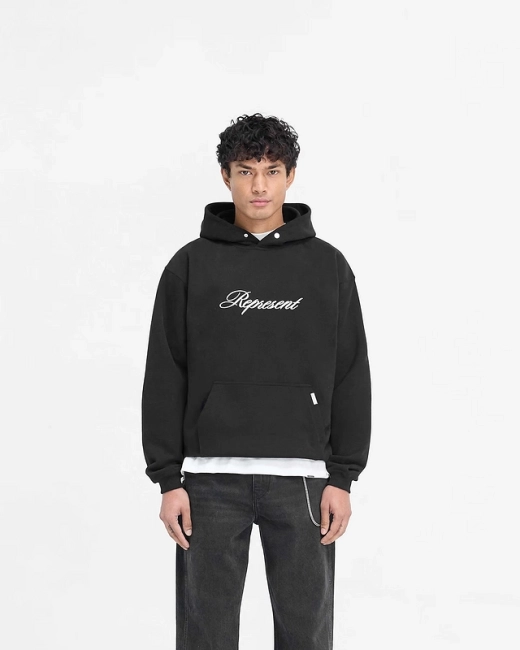 REPRESENT Script Logo Hoodie